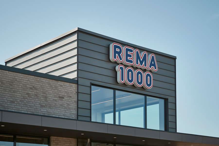 Nyt indgangsparti til REMA 1000 i Slagelse